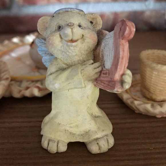 ❤️Rare Vintage Teddy Bear Angel Miniature Tea Set‼️FINAL SALE - Picture 7 of 11